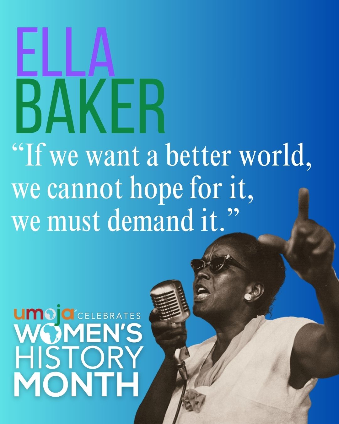 Umoja Celebrates Women's History Month: Ella Baker